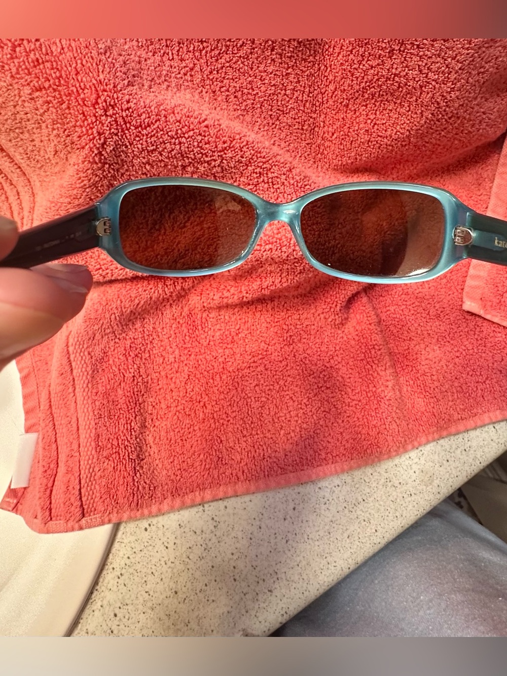 kate spade Brown Tortoiseshell Women's Sunglasses with case and cleaning cloth - Picture 12 of 14
